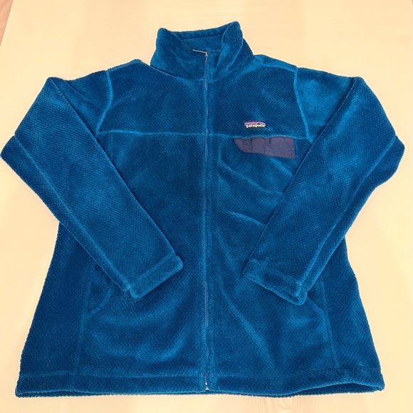 Patagonia Women's Re-Tool Full-Zip Fleece Jacket Blue XL - Picture 1 of 12